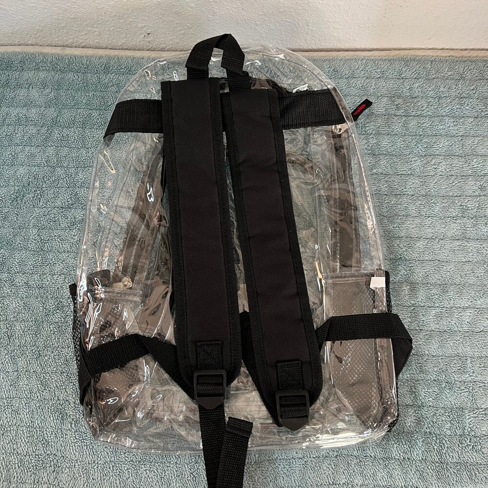 Clear Stadium Backpack Transparent PVC Bag Event Approved - Picture 6 of 10